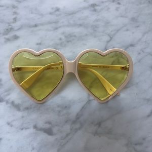 Gucci heart shaped acetate sunglasses 60mm